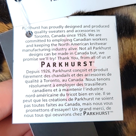 Cheetah print faux fur cowl scarf - Picture 5 of 6